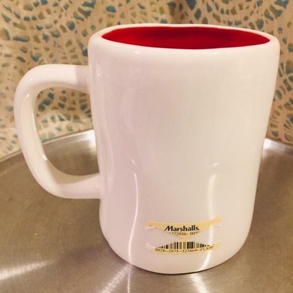 Rae Dunn Love Mug NWT Red black white coffee tea - Picture 3 of 6